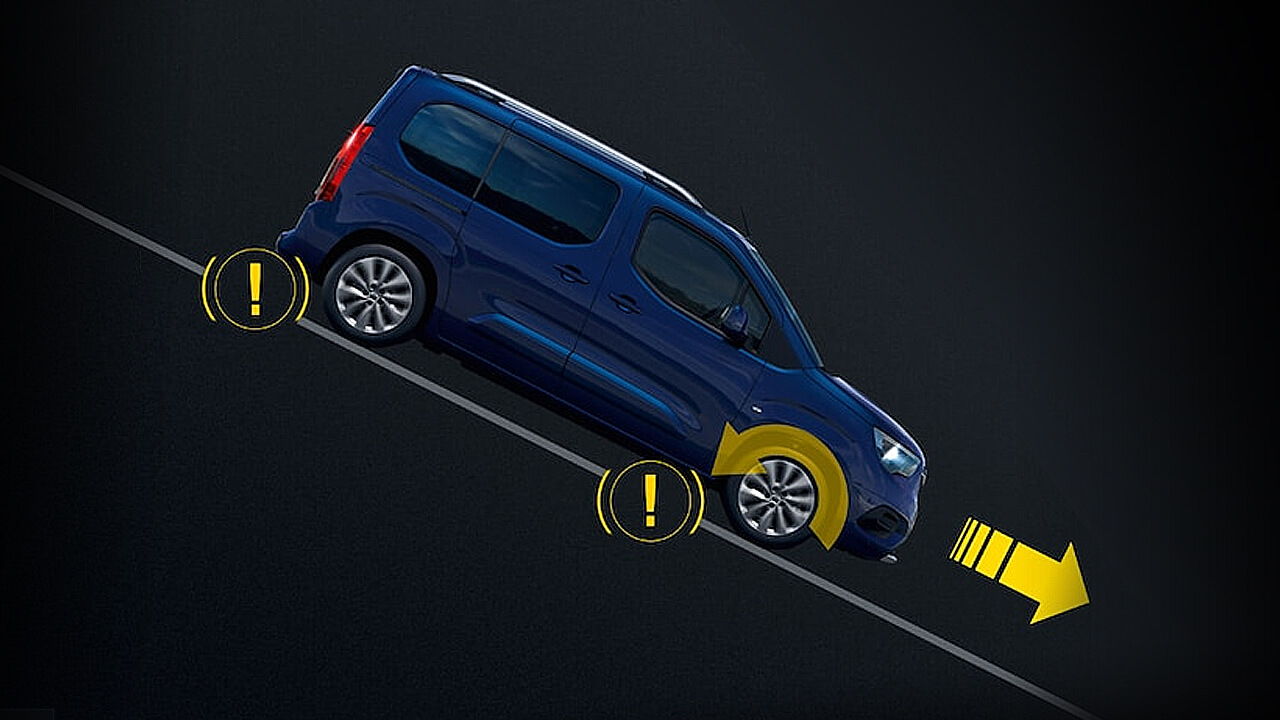 Opel Combo-e Life - Bezpečnost - Asistent jízdy z kopce Opel Combo-e Life