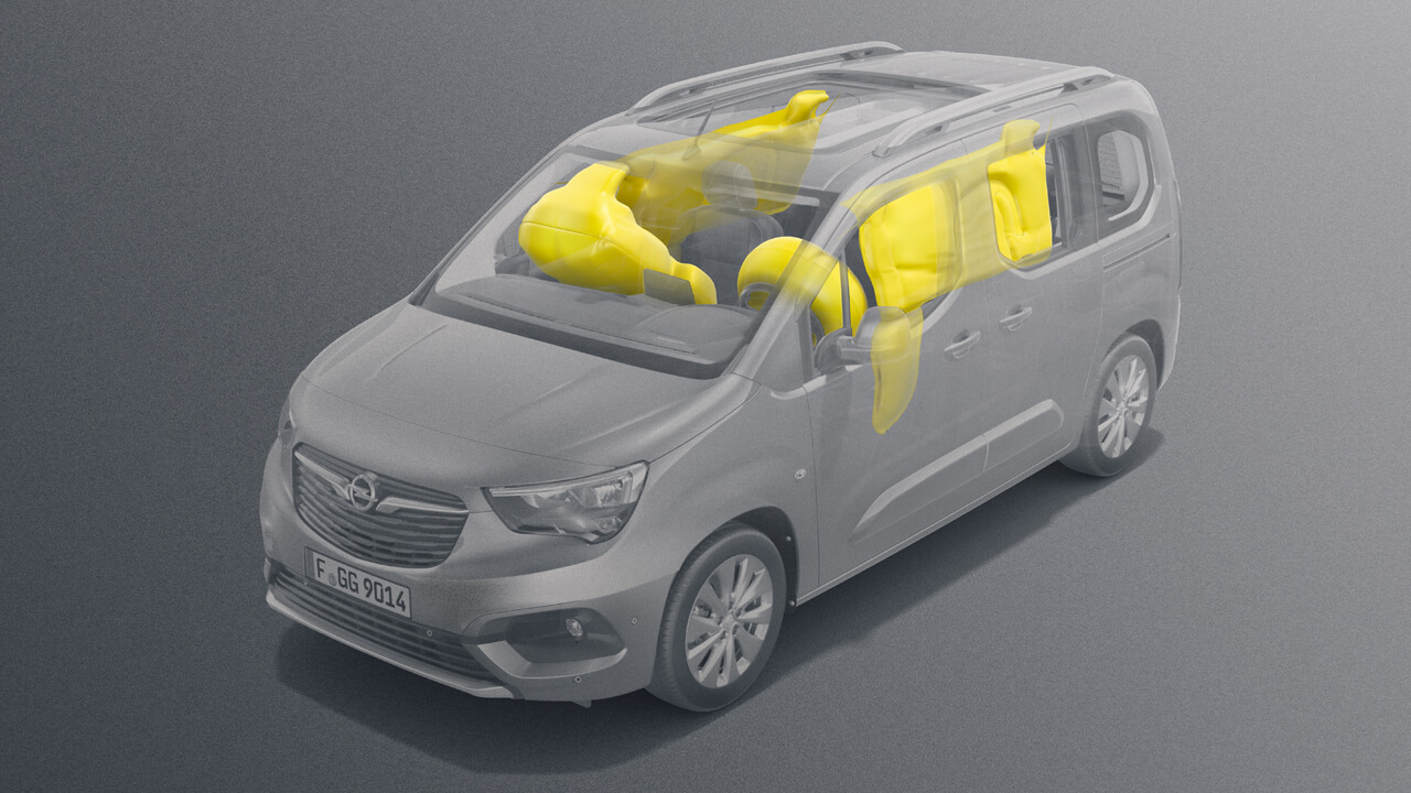 Opel Combo-e Life - Bezpečnost - Airbagy Opel Combo-e Life