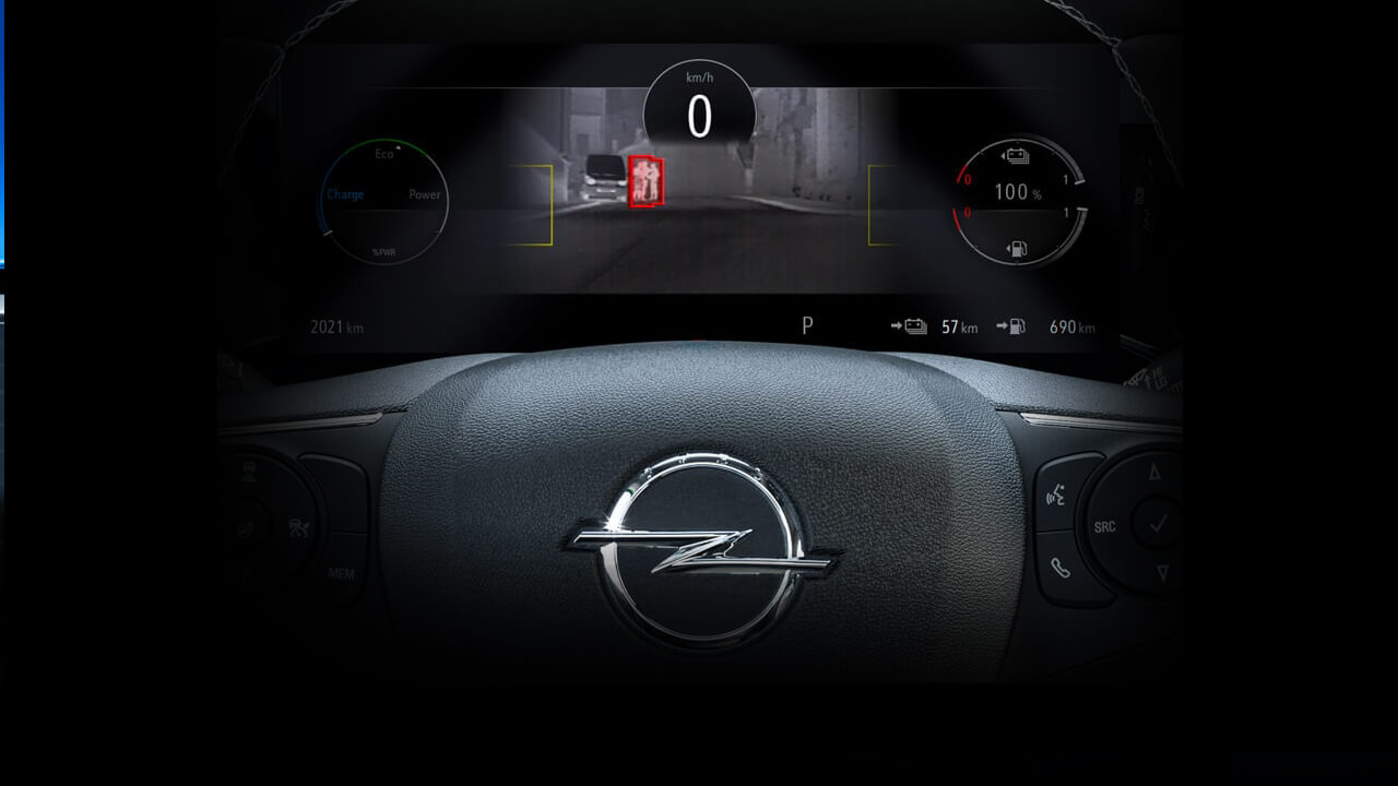Opel Crandland Hybrid - Inovace - Noční vidění Opel Crandland Hybrid