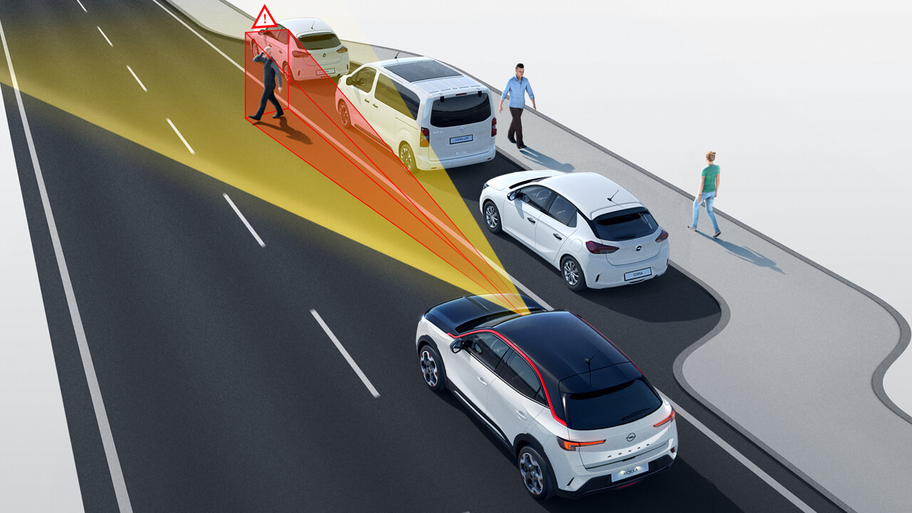 Opel Mokka - Bezpečnost - Automatické nouzové brzdění Opel Mokka