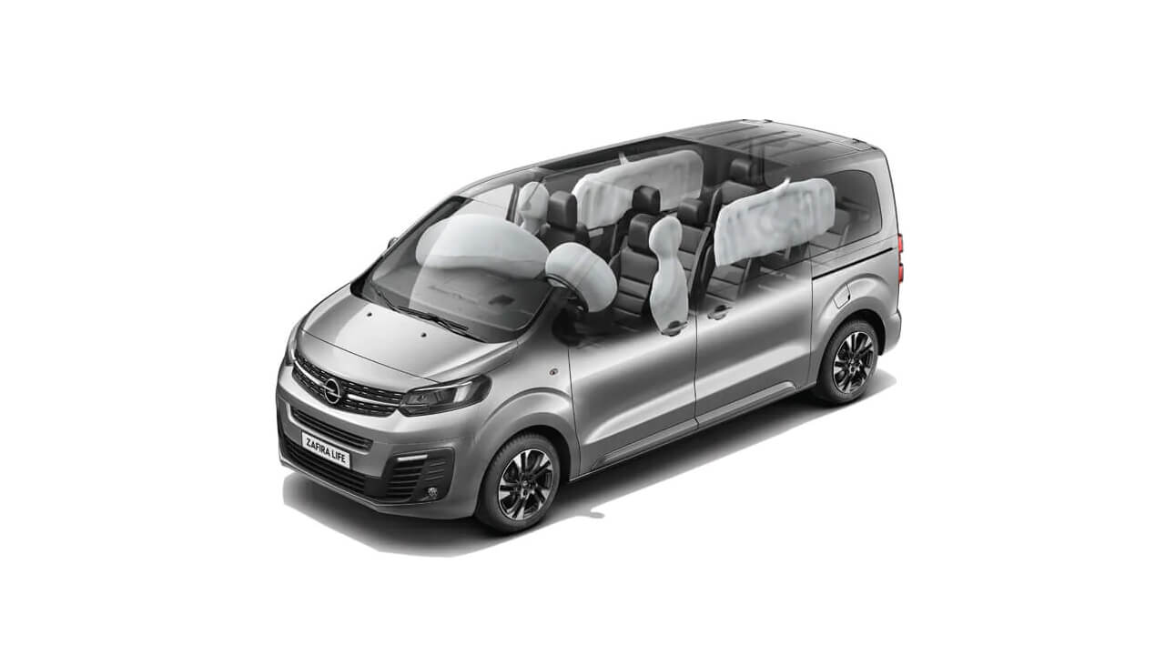Opel Zafira-e Life - Bezpečnost - Bezpečí a airbagy Opel Zafira-e Life