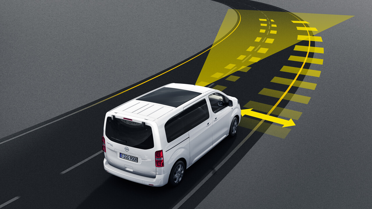 Opel Zafira-e Life - Bezpečnost - Sada systémů pro řidiče Opel Zafira-e Life